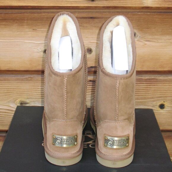 NWT Australia Luxe Chesnut Brown Cosy Short Boots - Picture 4 of 8